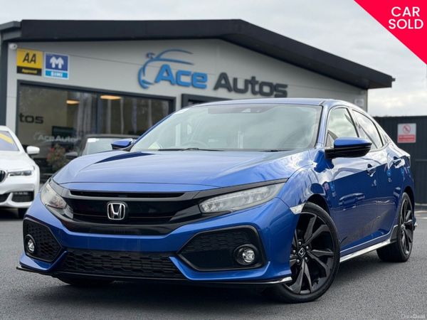 Honda Civic Hatchback, Petrol, 2018, Blue