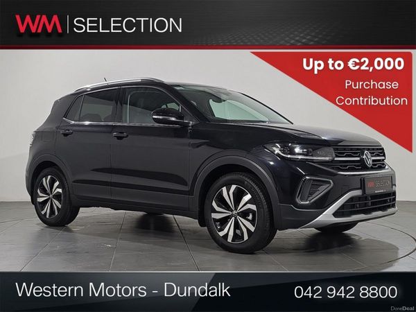 Volkswagen T-Cross Estate, Petrol, 2026, Black