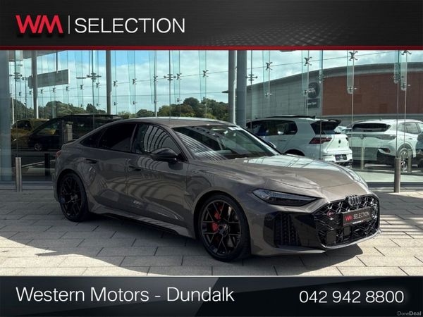 Audi RS5 Saloon, Petrol Plug-in Hybrid, 2026, Grey