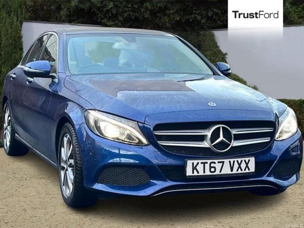 Mercedes-Benz C-Class Saloon, Petrol, 2018, Blue