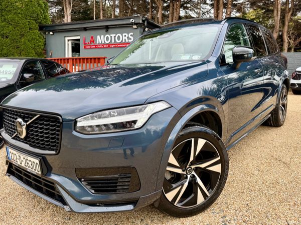 Volvo XC90 SUV, Petrol Plug-in Hybrid, 2022, Blue