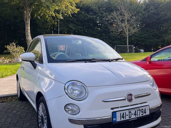 Fiat 500 Hatchback, Petrol, 2014, White