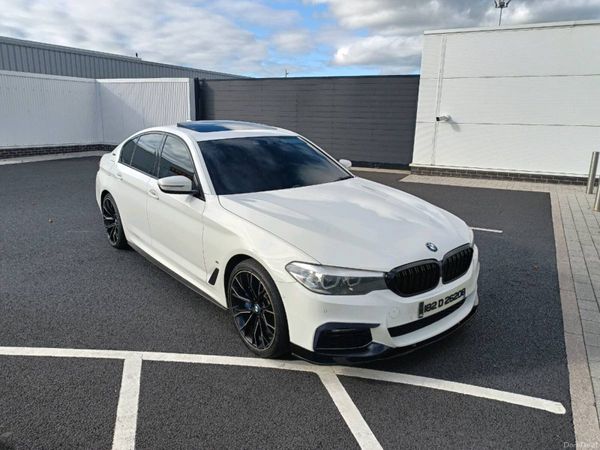 BMW 5-Series Saloon, Petrol Plug-in Hybrid, 2018, White