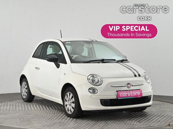 Fiat 500 Hatchback, Petrol, 2015, White