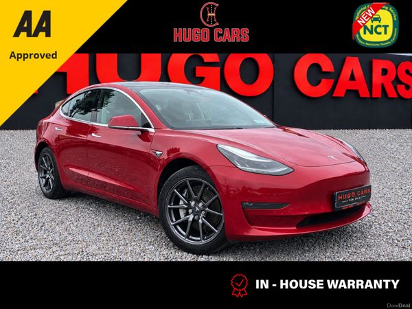 Tesla Model 3 Saloon, Electric, 2019, Red