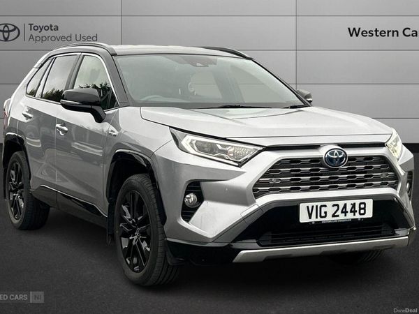 Toyota RAV4 SUV, Petrol Hybrid, 2020, Silver