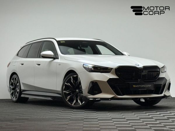 BMW 5-Series Estate, Petrol Plug-in Hybrid, 2025, White