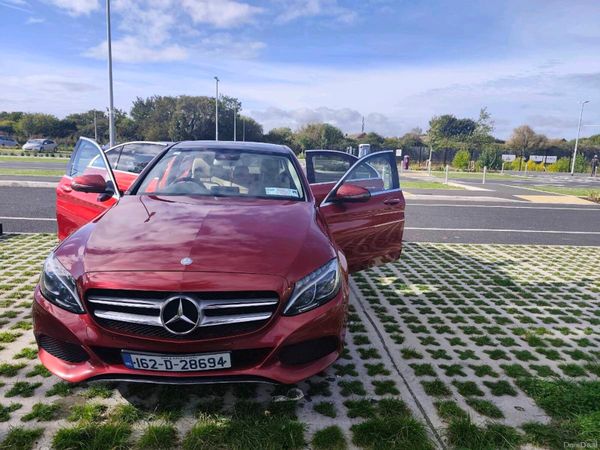 Mercedes-Benz C-Class Saloon, Petrol Plug-in Hybrid, 2016, Red