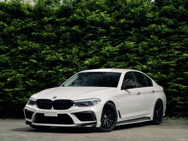 BMW 5-Series Saloon, Petrol Plug-in Hybrid, 2018, White