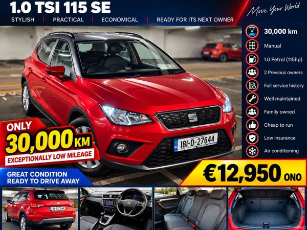 SEAT Arona SUV, Petrol, 2018, Red