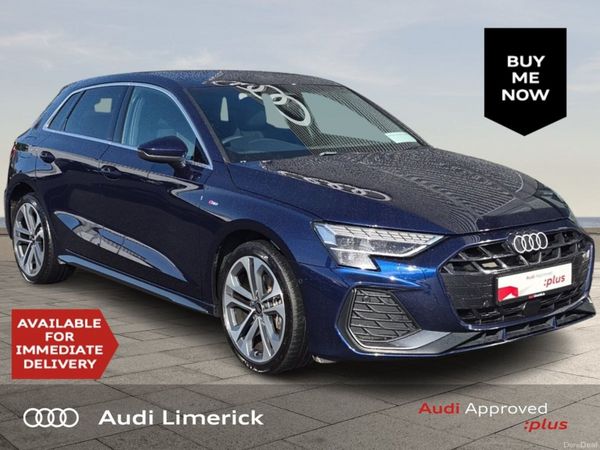 Audi A3 Hatchback, Petrol Hybrid, 2025, Blue