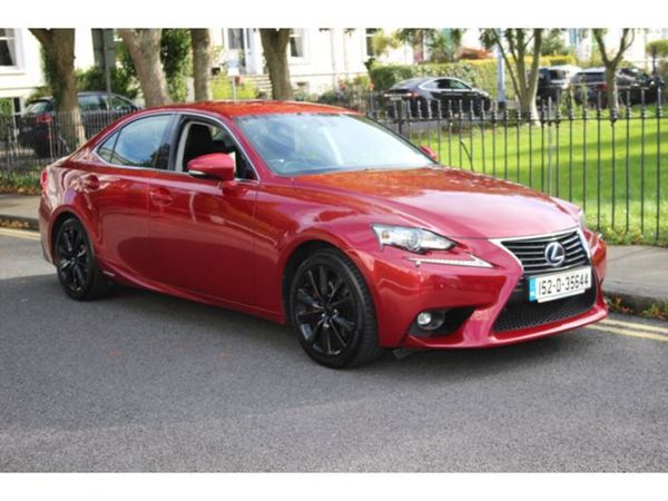 Lexus IS Saloon, Petrol Hybrid, 2015, Red