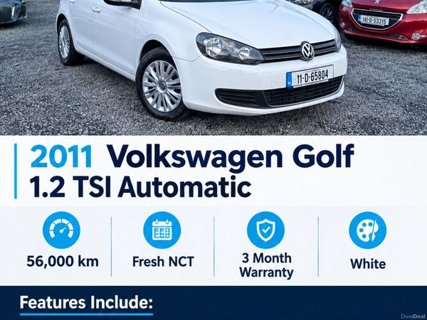 Volkswagen Golf Hatchback, Petrol, 2011, White