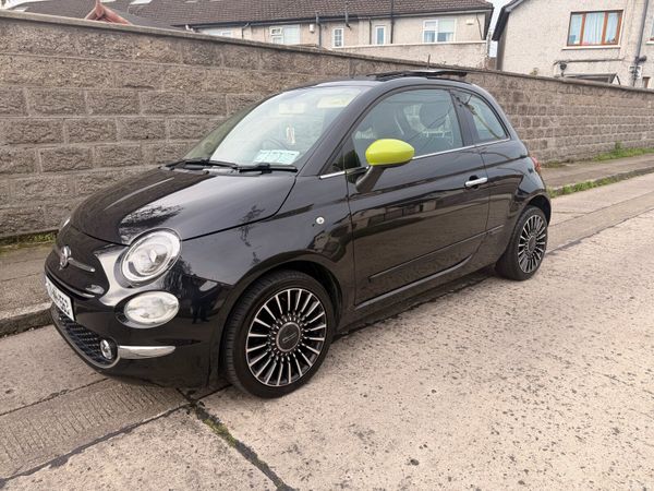 Fiat 500 Hatchback, Diesel, 2017, Black