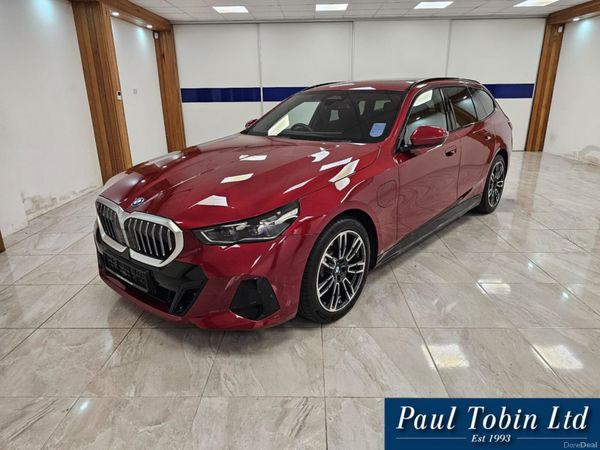 BMW 5-Series Estate, Petrol Plug-in Hybrid, 2026, Red