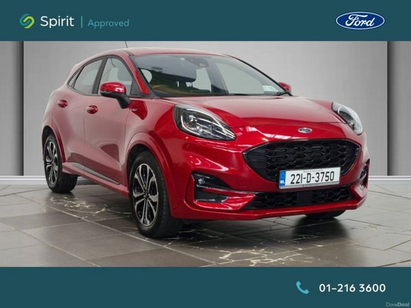Ford Puma MPV, Petrol Hybrid, 2022, Red