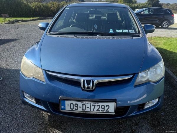 Honda Civic Saloon, Petrol Hybrid, 2009, Blue