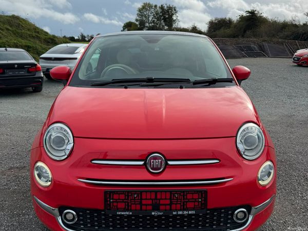 Fiat 500 Hatchback, Petrol, 2016, Red