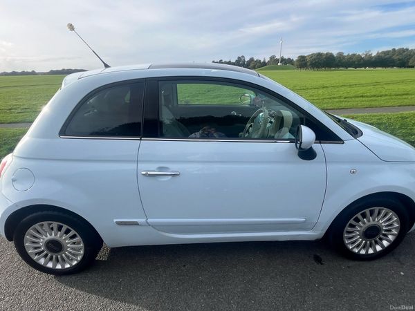 Fiat 500 Hatchback, Petrol, 2010, Blue