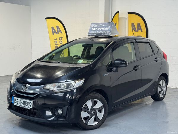 Honda Fit Hatchback, Petrol Hybrid, 2015, Black