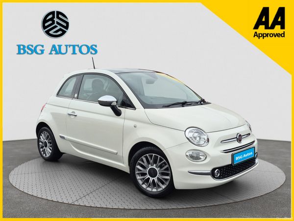 Fiat 500 Hatchback, Petrol, 2016, White