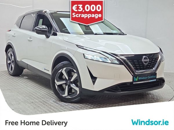 Nissan Qashqai MPV, Petrol Hybrid, 2023, White