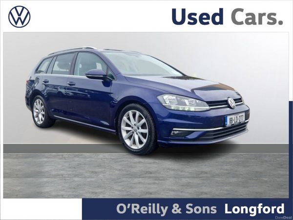 Volkswagen Golf Estate, Diesel, 2018, Blue