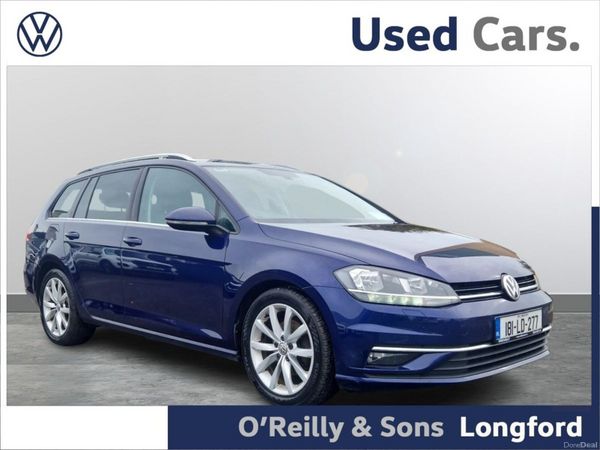 Volkswagen Golf Estate, Diesel, 2018, Blue