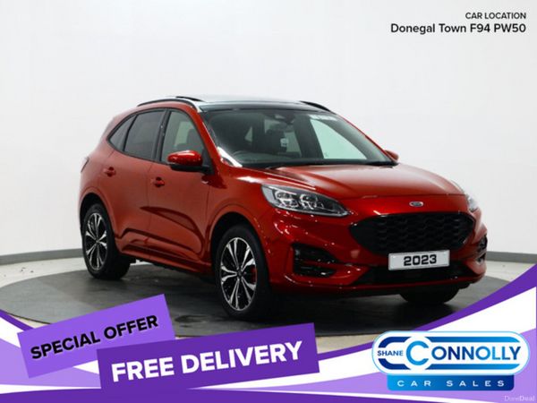 Ford Kuga SUV, Petrol Hybrid, 2023, Red