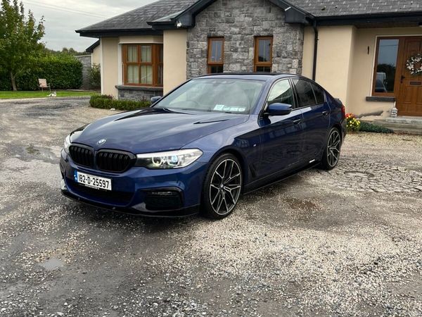 BMW 5-Series Saloon, Diesel, 2018, Blue