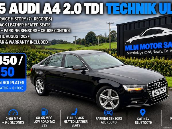 Audi A4 Saloon, Diesel, 2015, Black