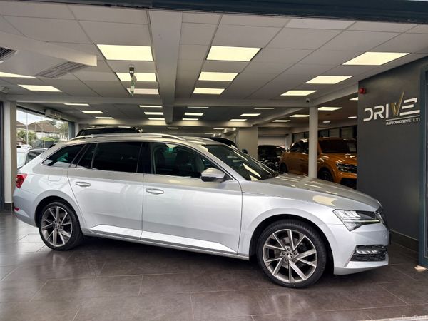 Skoda Superb Estate, Petrol Hybrid, 2023, Silver