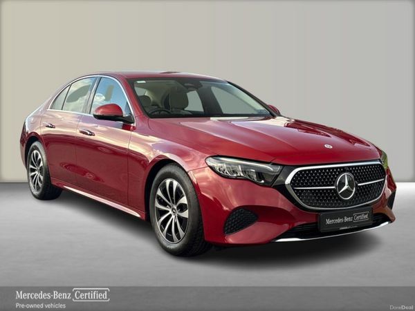Mercedes-Benz E-Class Saloon, Diesel Hybrid, 2025, Red