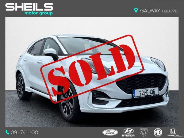 Ford Puma MPV, Petrol Hybrid, 2022, White
