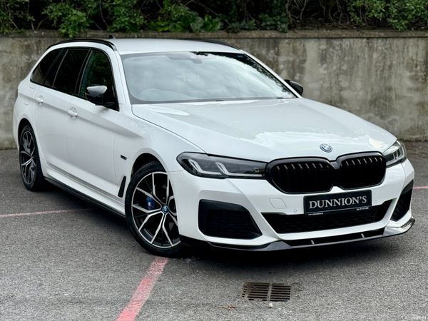 BMW 5-Series Estate, Petrol Hybrid, 2023, White