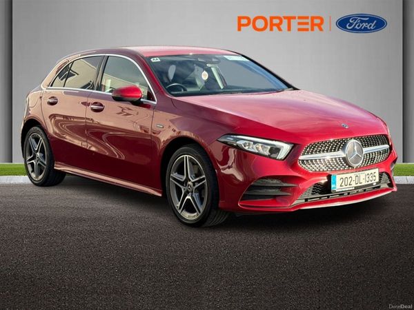 Mercedes-Benz A-Class Hatchback, Petrol Plug-in Hybrid, 2020, Red