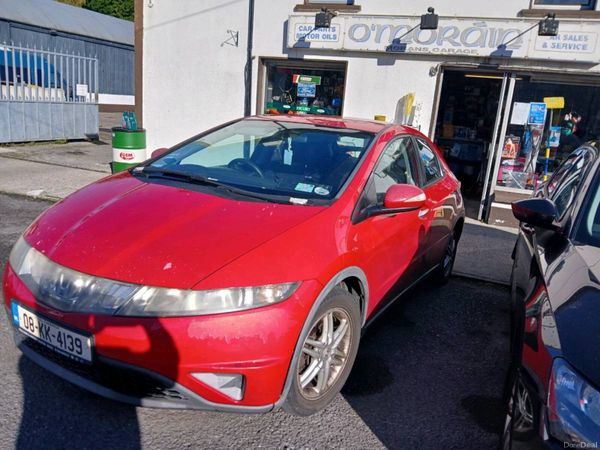 Honda Civic Hatchback, Petrol, 2008, Red