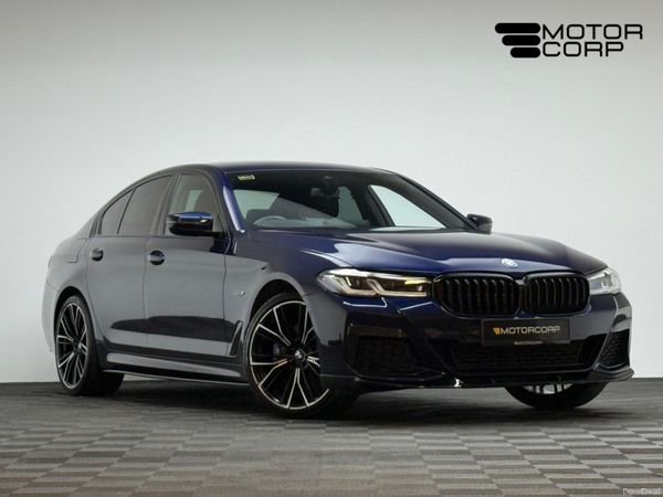 BMW 5-Series Saloon, Petrol Plug-in Hybrid, 2022, Blue