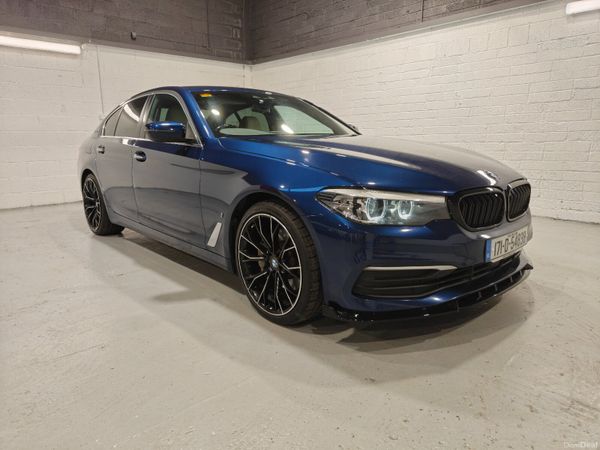 BMW 5-Series Saloon, Petrol Plug-in Hybrid, 2017, Blue