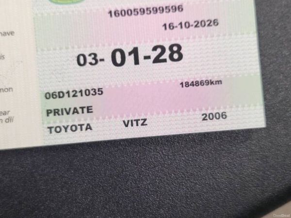 Toyota Vitz Hatchback, Petrol, 2006, Blue