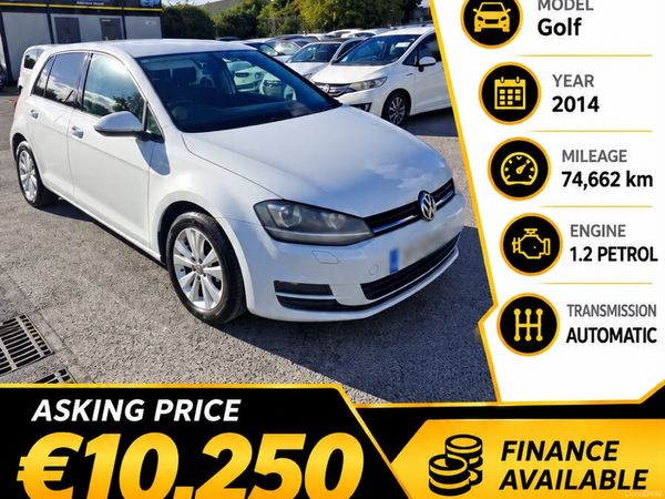 Volkswagen Golf Hatchback, Petrol, 2014, White