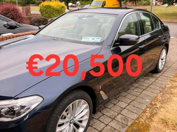 BMW 5-Series Saloon, Petrol Plug-in Hybrid, 2018, Black