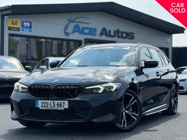 BMW 3-Series Estate, Petrol Hybrid, 2022, Black