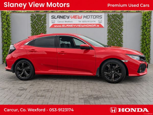 Honda Civic Hatchback, Petrol, 2018, Red