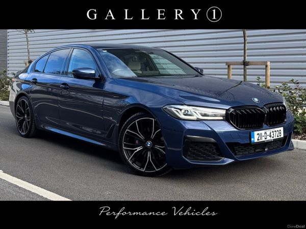 BMW 5-Series Saloon, Petrol Plug-in Hybrid, 2021, Blue
