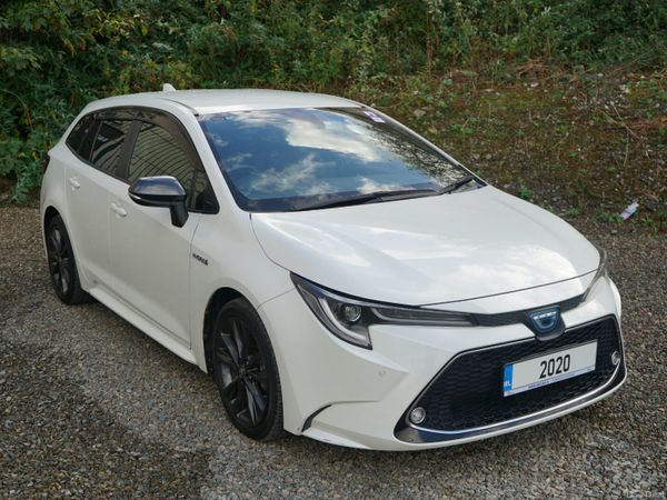 Toyota Corolla Estate, Petrol Hybrid, 2020, White