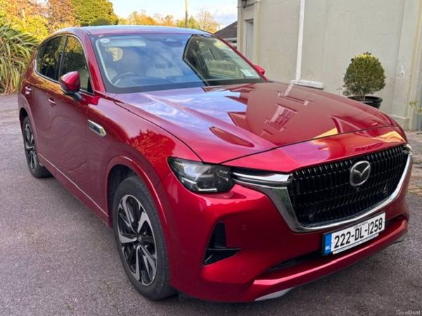 Mazda CX-60 SUV, Petrol Plug-in Hybrid, 2022, Red