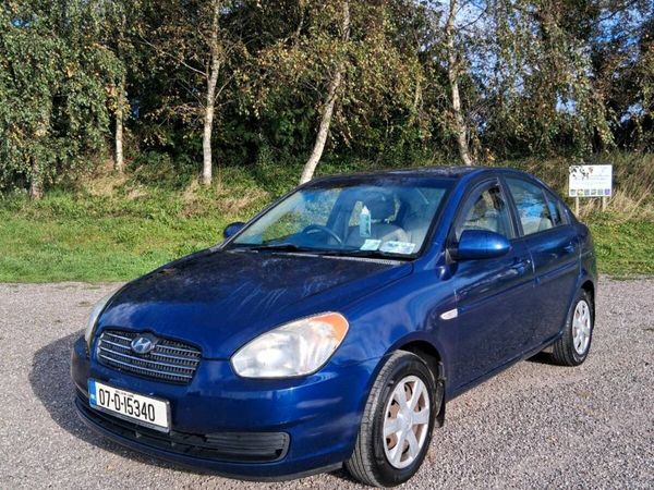 Hyundai Accent Saloon, Petrol, 2007, Blue