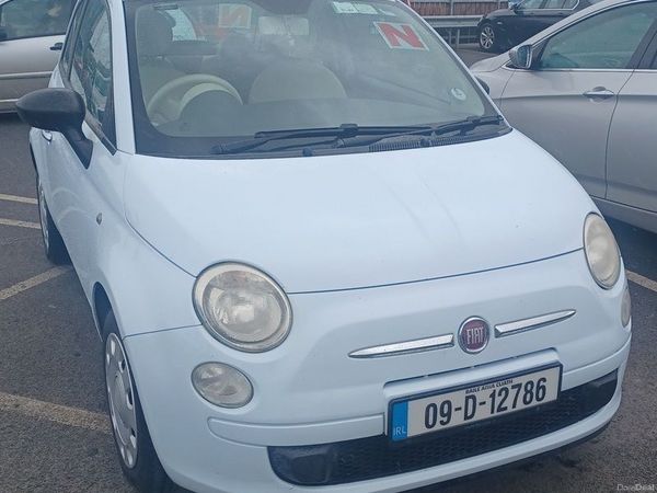 Fiat 500 Hatchback, Petrol, 2009, Blue
