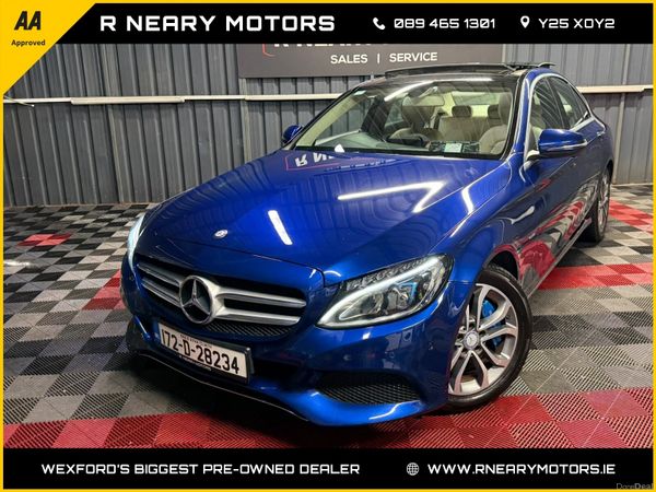Mercedes-Benz C-Class Saloon, Diesel, 2017, Blue